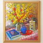 Sarkis Antikajian uses vibrant and exciting colors in landscapes, still life and figure painting. /