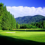 Players at Tokatee experience the glories of the McKenzie Valley while testing their game.