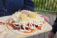 Your pizza ready to cook.