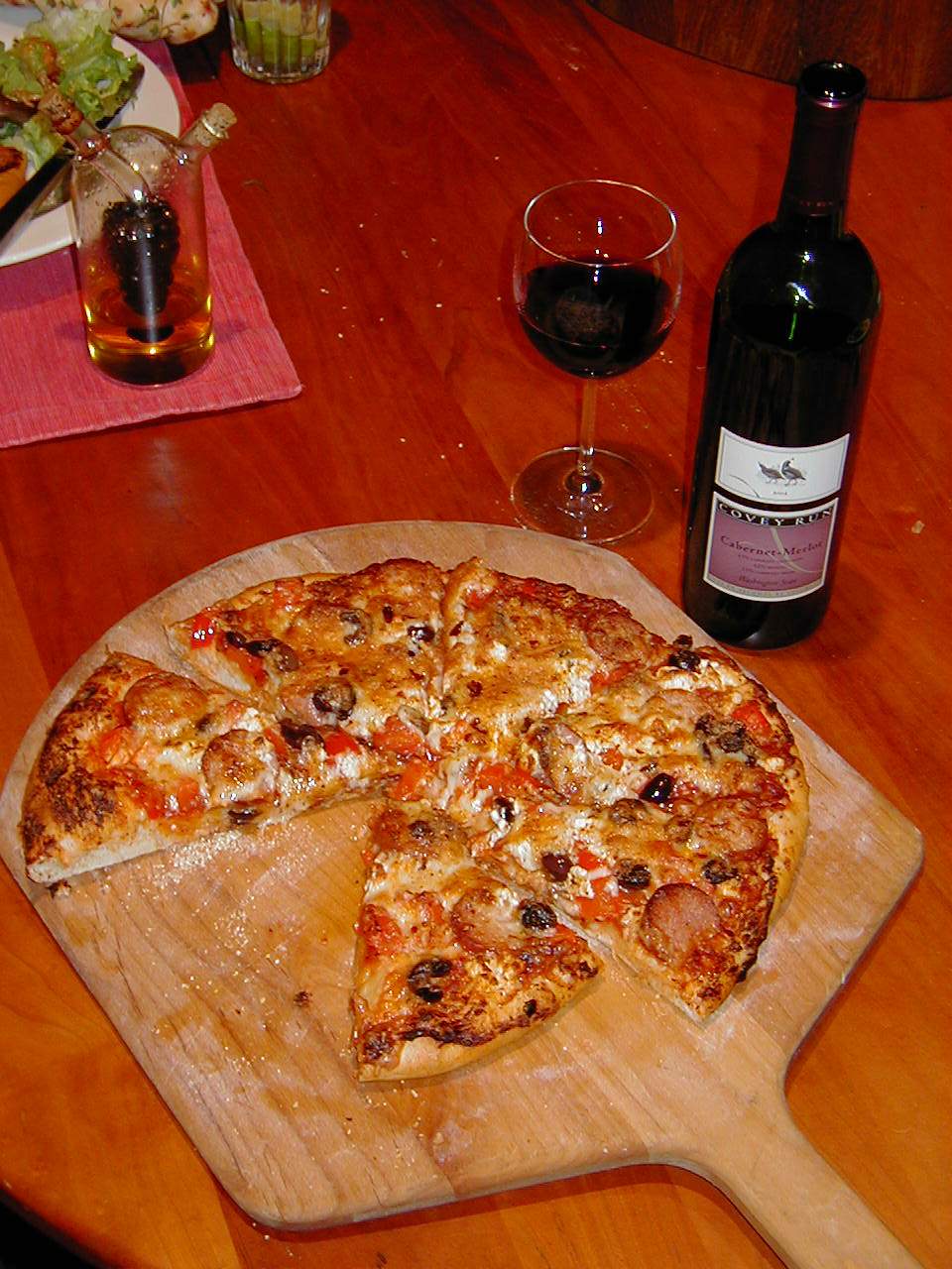 Homemade pizza with an outstanding crust is the best pizza!.
