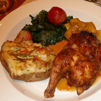 the entrees are delicious and the combinations are perfect