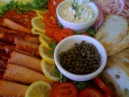 smoked salmon is popular at the holidays